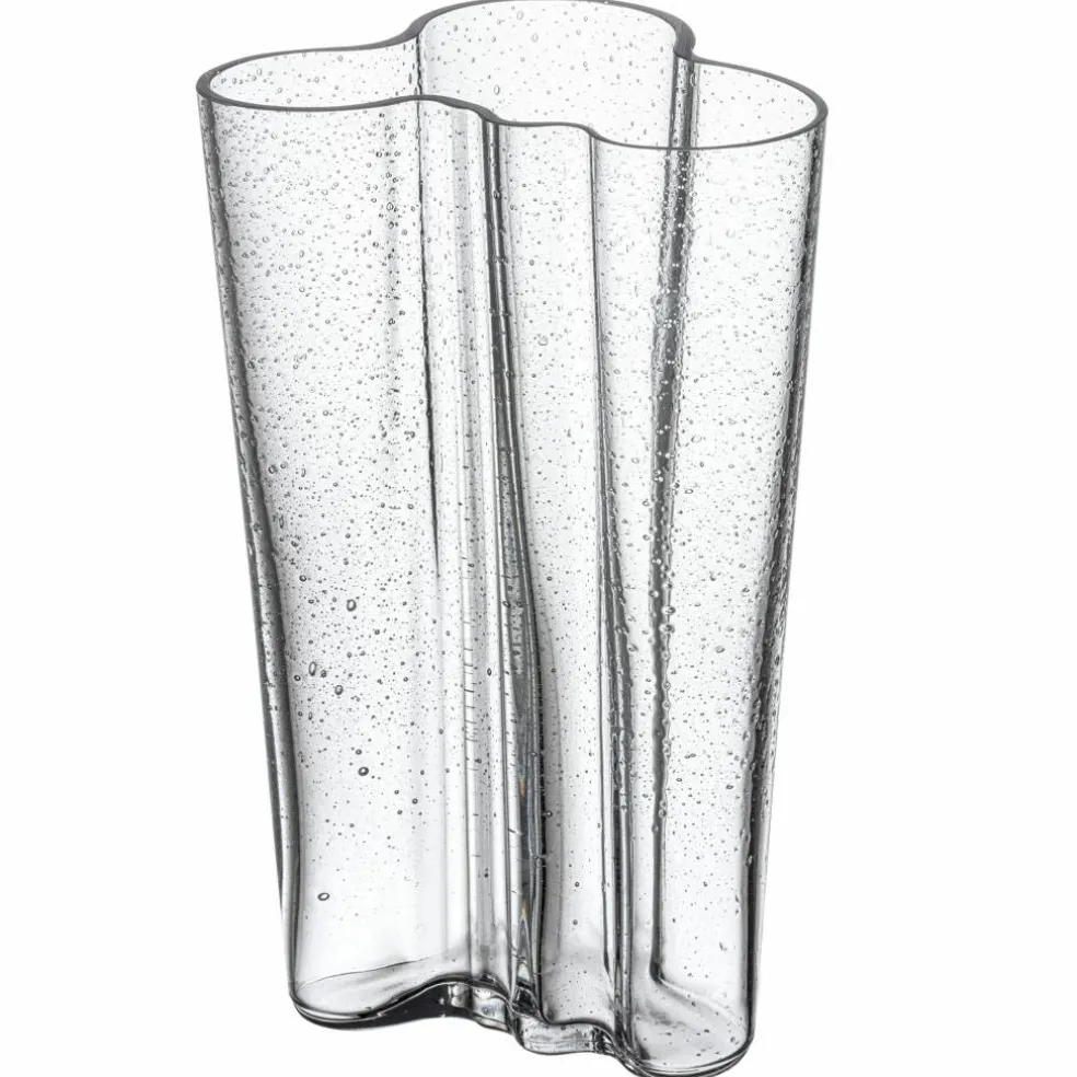 Aalto vas 20 cm, klart bubbelglas