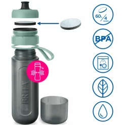 Active vattenflaska 0,6 liter, blå