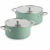 Advanced Hard Anodized kokkärlsset 20 & 24 cm, cardamom
