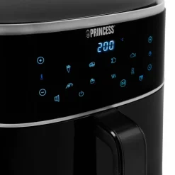 Airfryer 6 liter, svart/silver