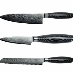 Akio Knivset m. brödkniv, svart