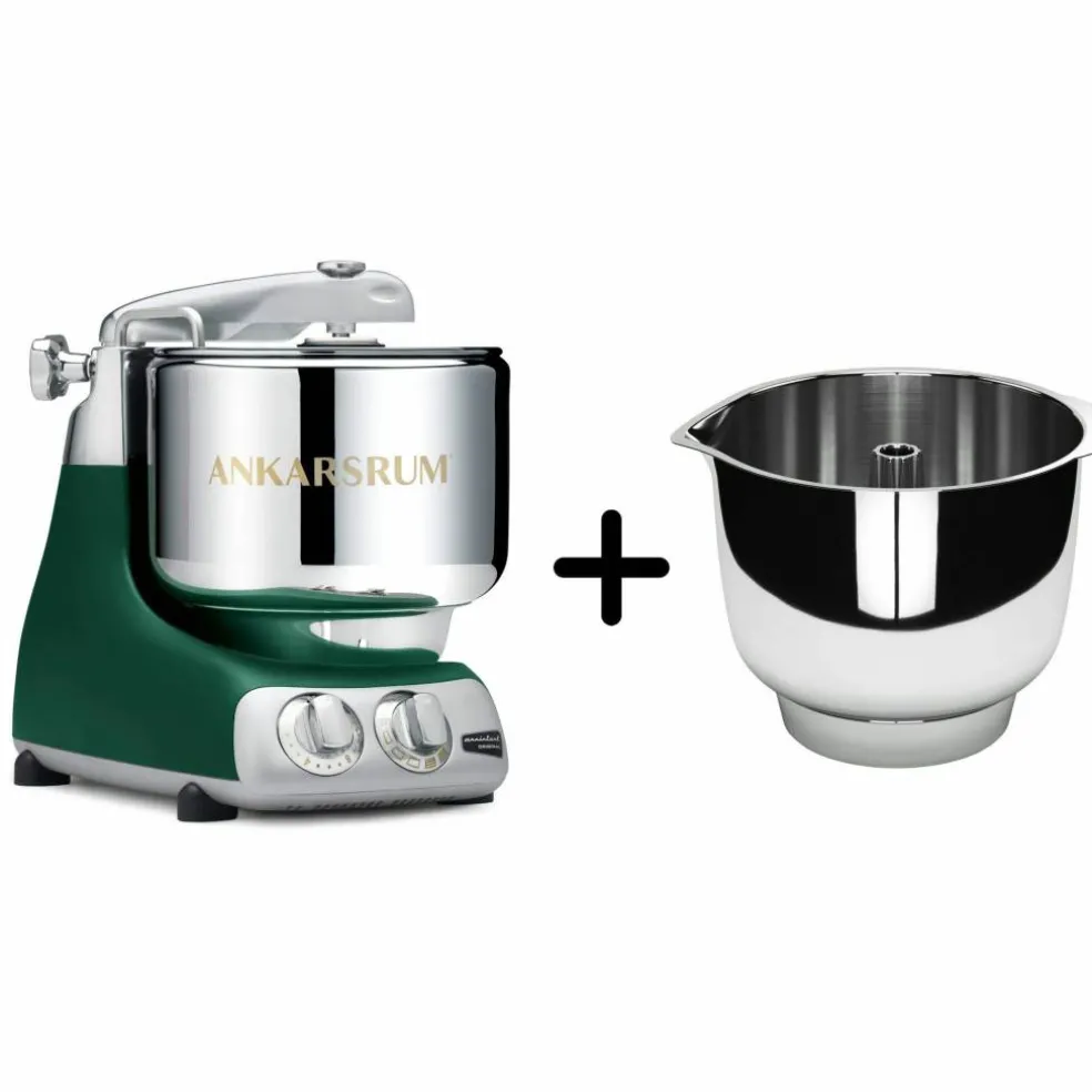 AKM 6230 köksmaskin + Assistent Original vispskål, forest green