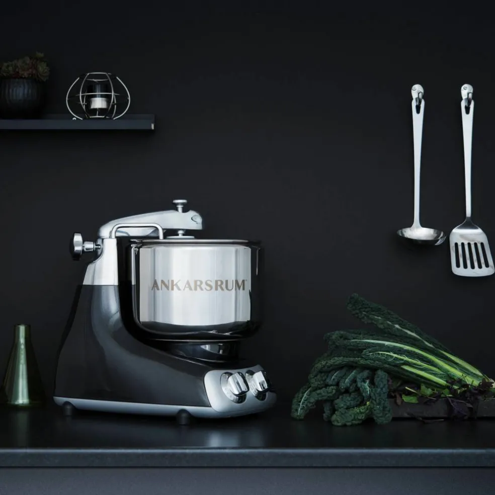 AKM 6230 köksmaskin + Deluxepaket, black chrome