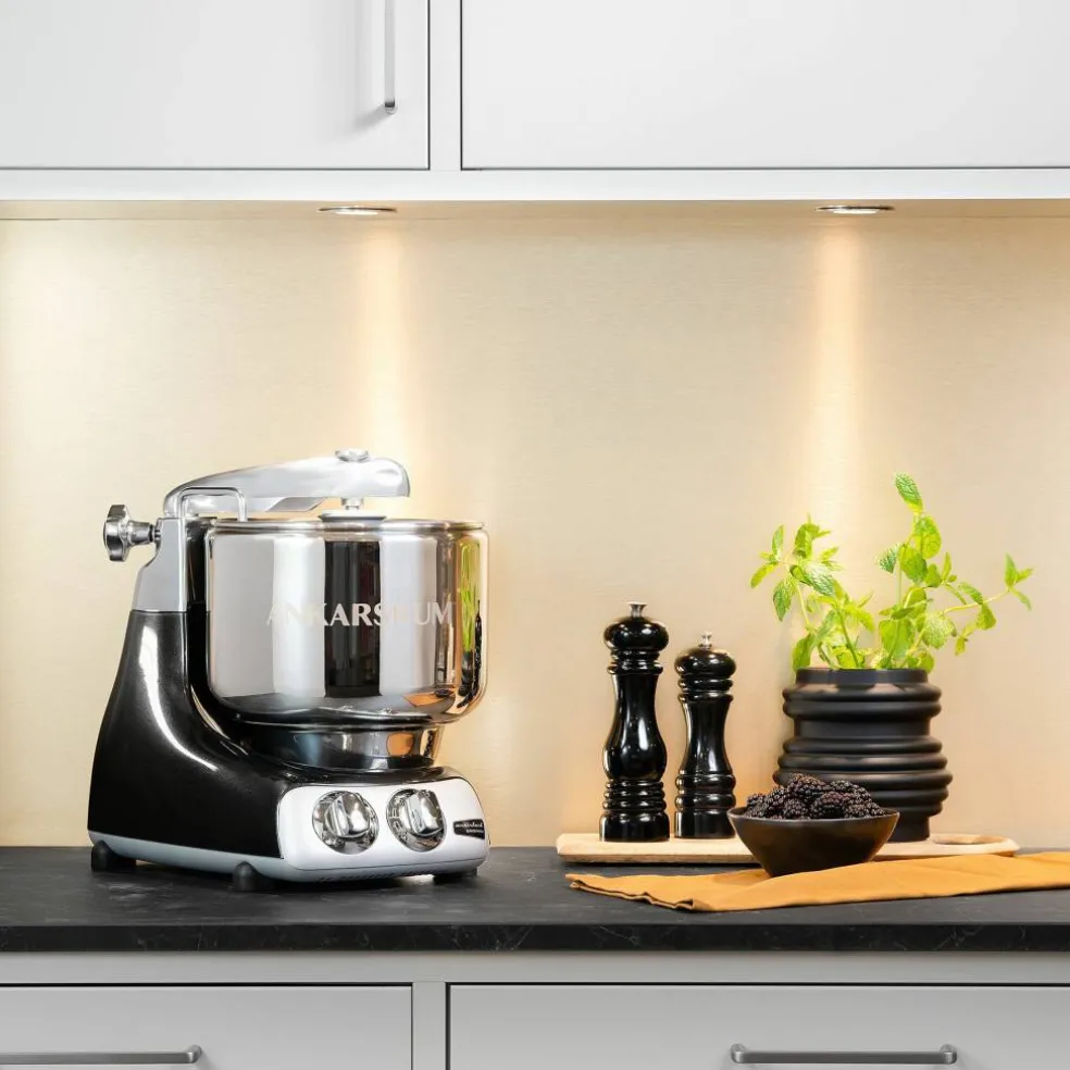 AKM 6230 köksmaskin + Deluxepaket, black chrome