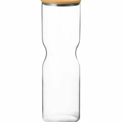 Alfredo förvaringsburk med lock 2 liter, glas/gul