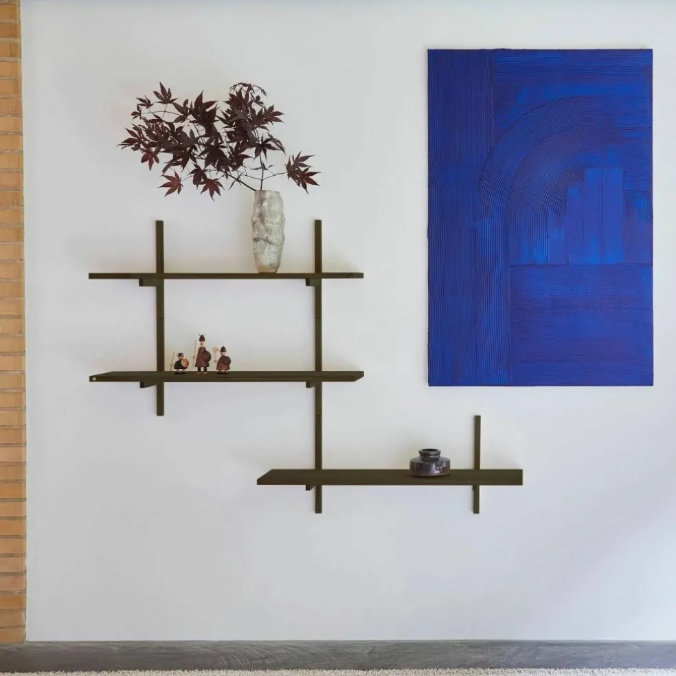 A-Light Shelf vägghylla 90x30 cm, olivgrön