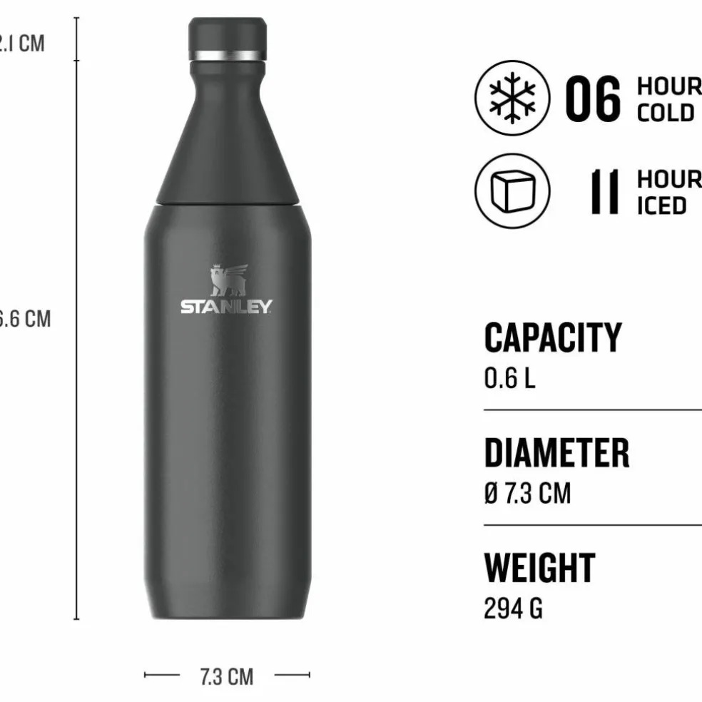 All Day Slim Bottle termos 0,6 liter, black