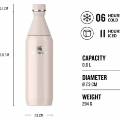 All Day Slim Bottle termos 0,6 liter, black