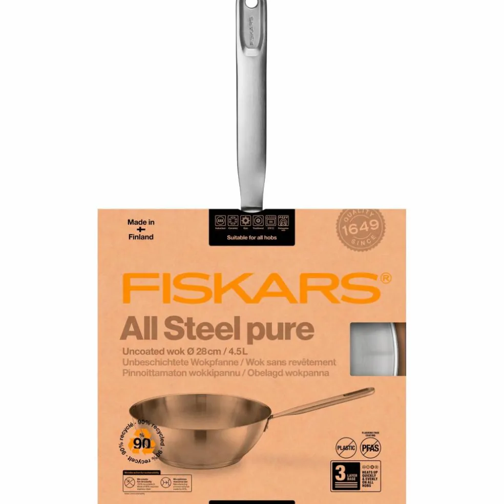 All Steel Pure wokpanna, 28 cm