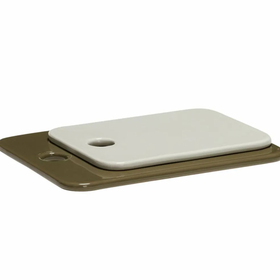 Amare Serveringsfat 2-pack, sand/oliv