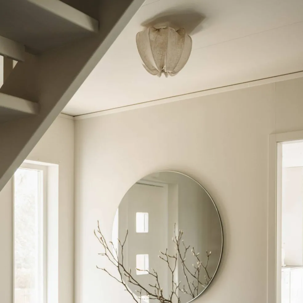 Anna Mini Linen Plafond, vit