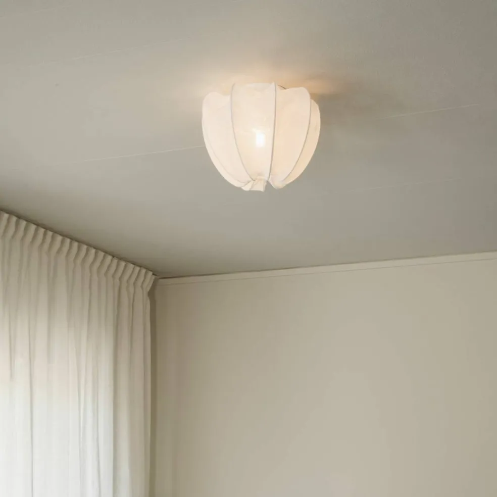 Anna Mini Linen Plafond, vit