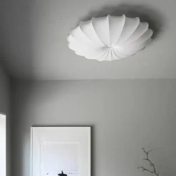 Anna plafond, bomull, vit, 80 cm