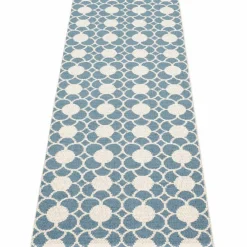 Anya matta 200 × 70 cm, river blue/vanilla