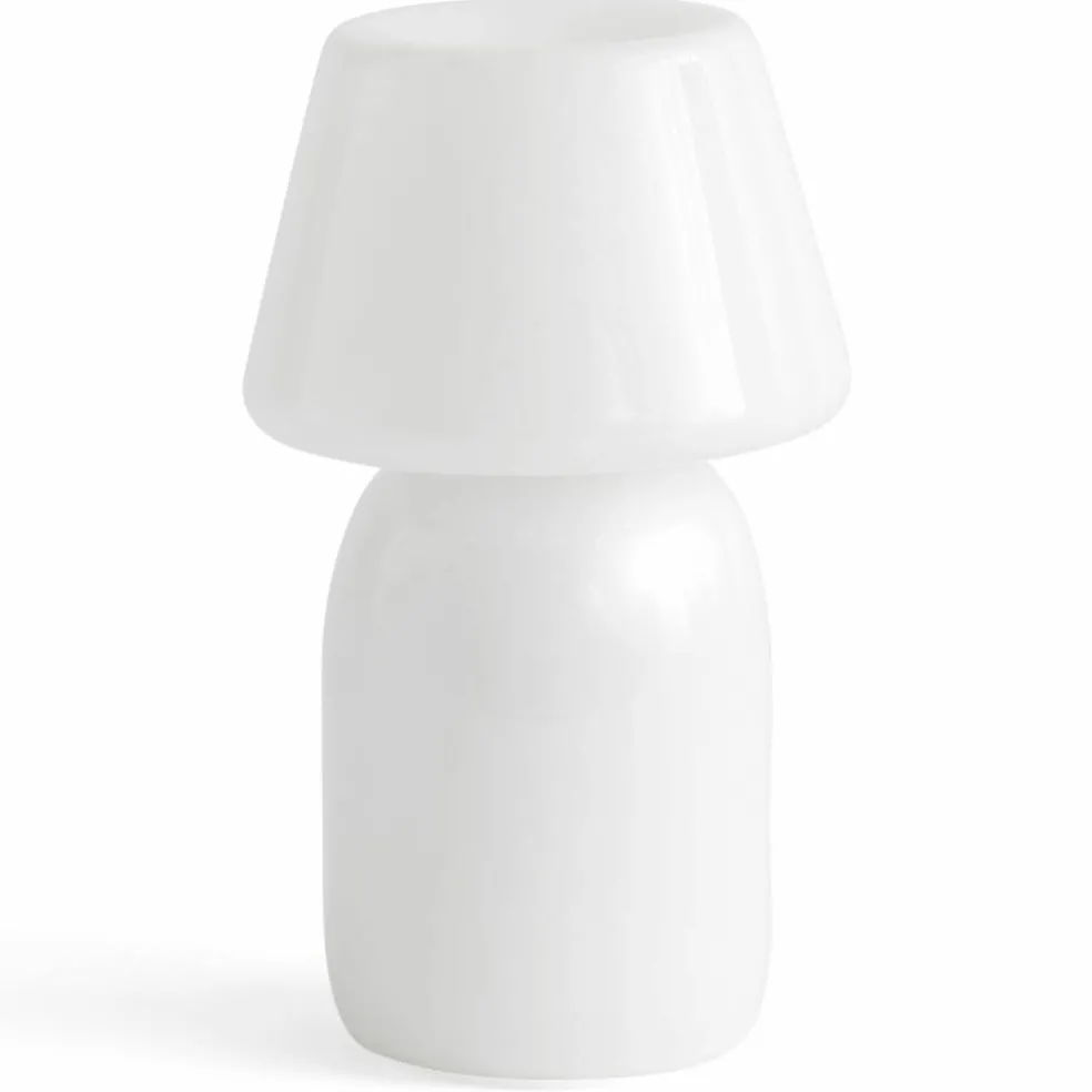 Apollo Portable bordslampa, white glass