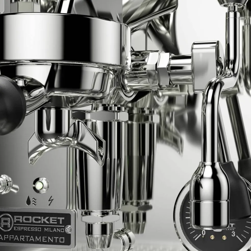 Appartamento TCA espressomaskin, krom/svart