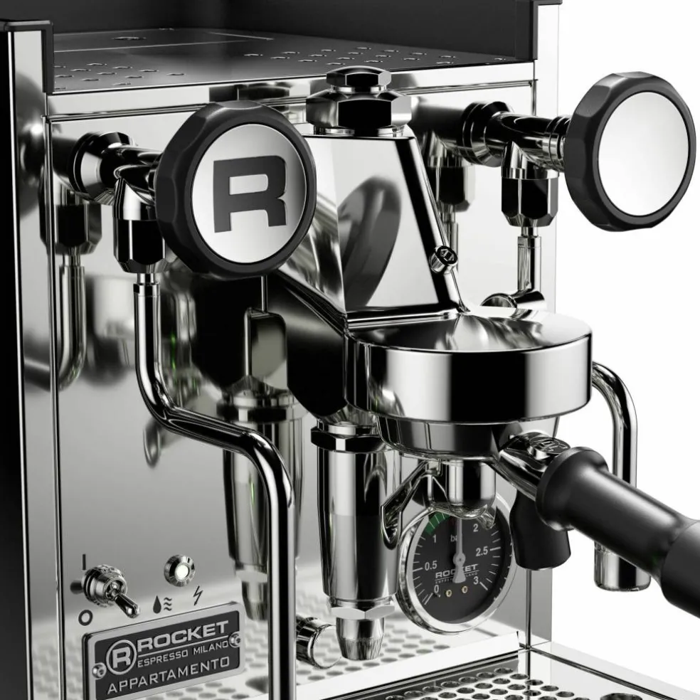 Appartamento TCA espressomaskin, krom/svart