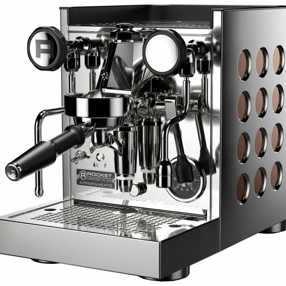 Appartamento TCA espressomaskin, krom/svart