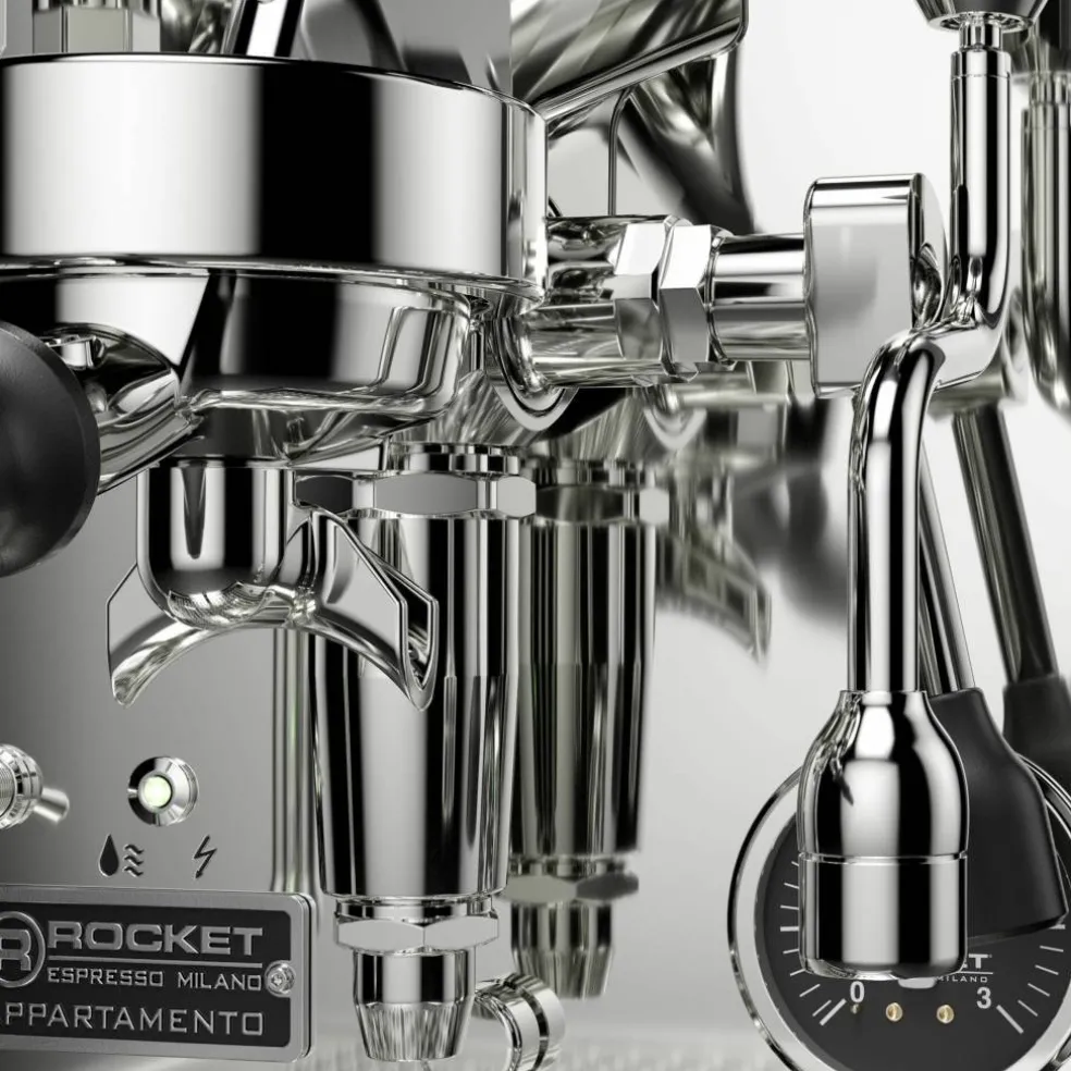 Appartamento TCA espressomaskin, krom/svart