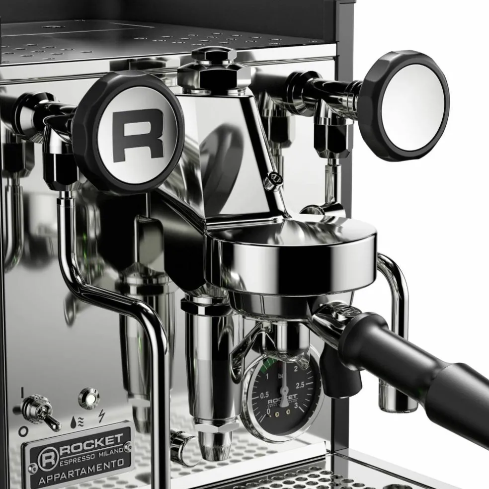 Appartamento TCA espressomaskin, krom/svart