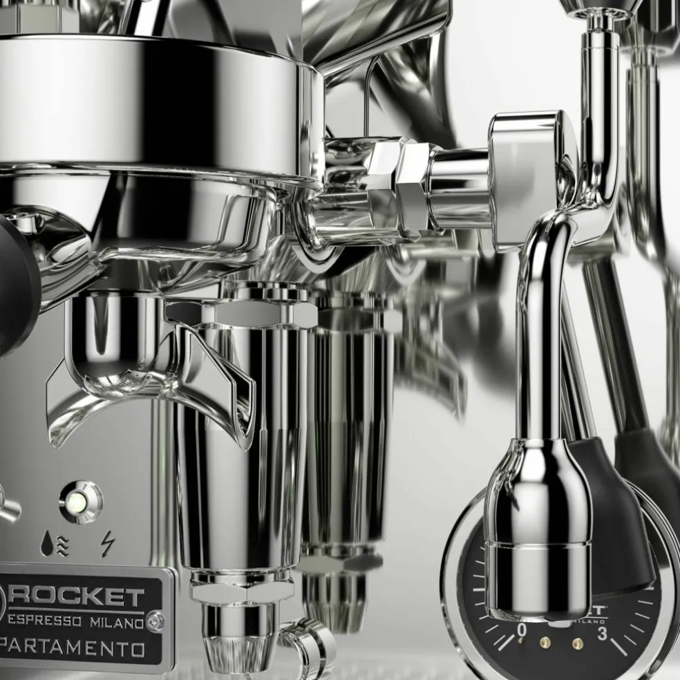 Appartamento TCA espressomaskin, krom/svart