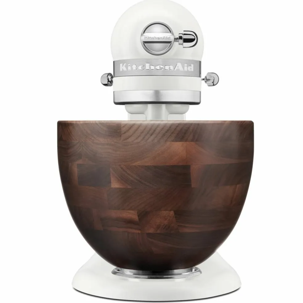 Artisan köksmaskin 4,7 liter med träskål i valnöt, porcelain