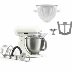 Artisan Plus köksmaskin med glasstillbehör, porcelain white