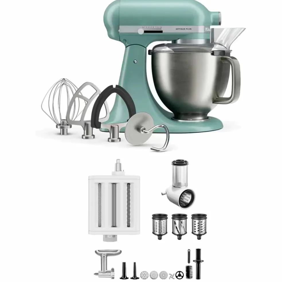 Artisan Plus köksmaskin med tillbehörspaket 4,7 liter, medallion silver