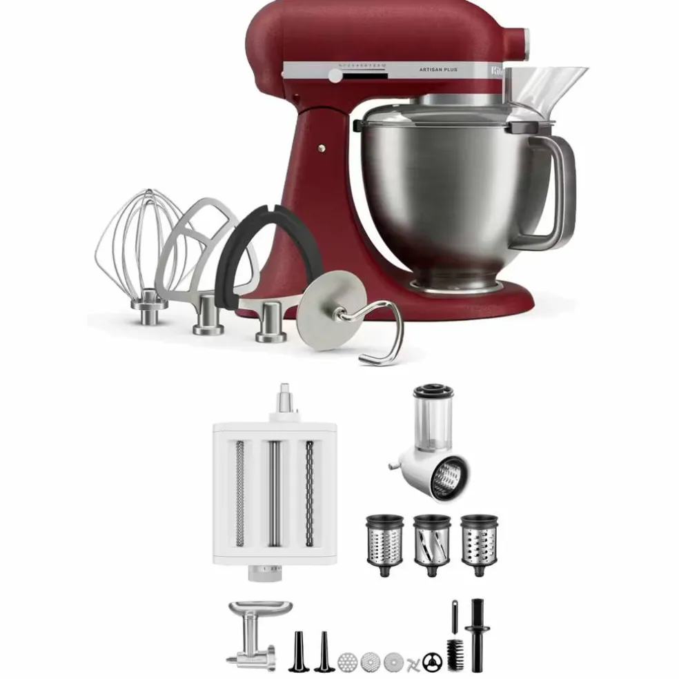 Artisan Plus köksmaskin med tillbehörspaket 4,7 liter, porcelain white