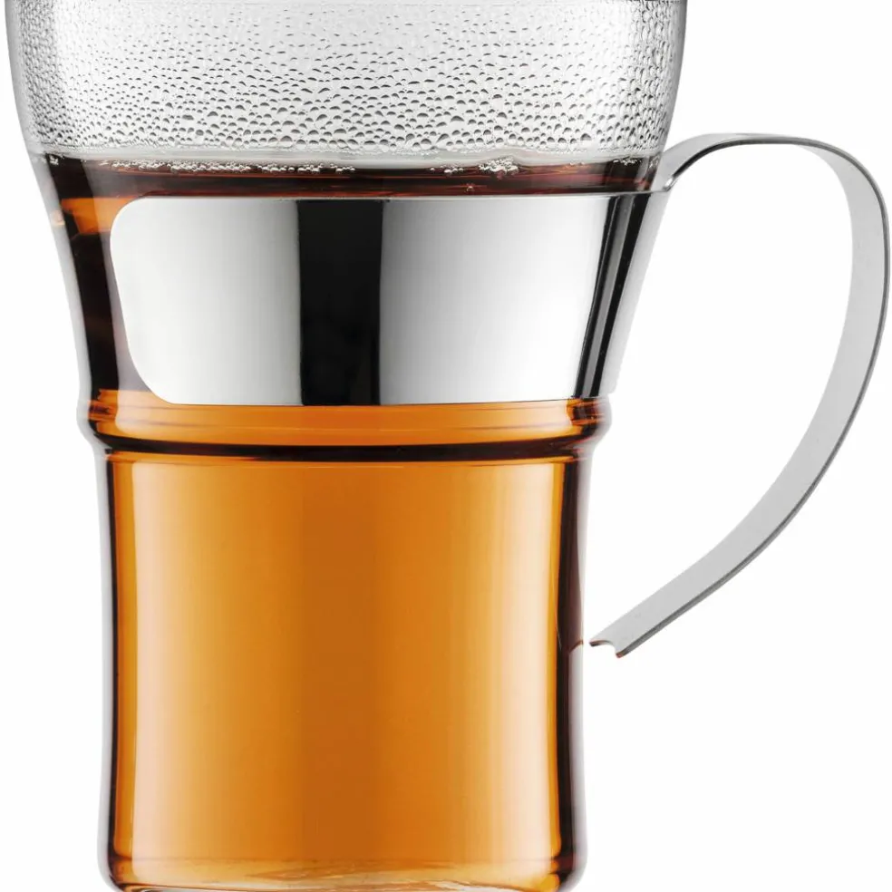 ASSAM Kaffeglas med krom handtag, 2 st. - 0,35 l