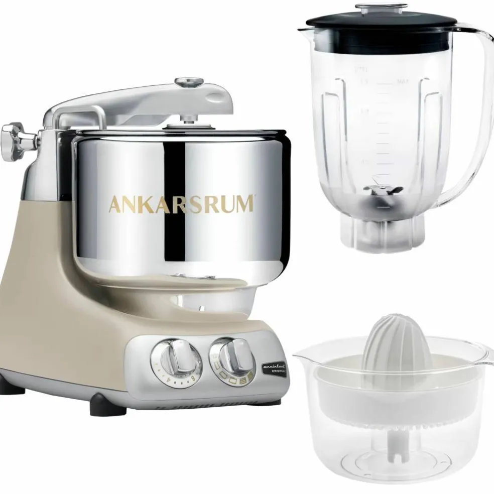 Assistent AKM6230 + mixerkanna & citruspress, glossy white