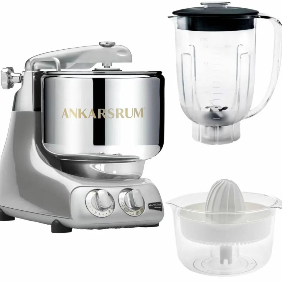 Assistent AKM6230 + mixerkanna & citruspress, silver