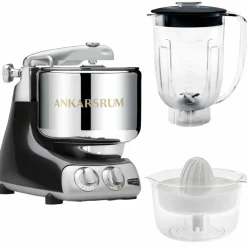 Assistent AKM6230 + mixerkanna & citruspress, black diamond