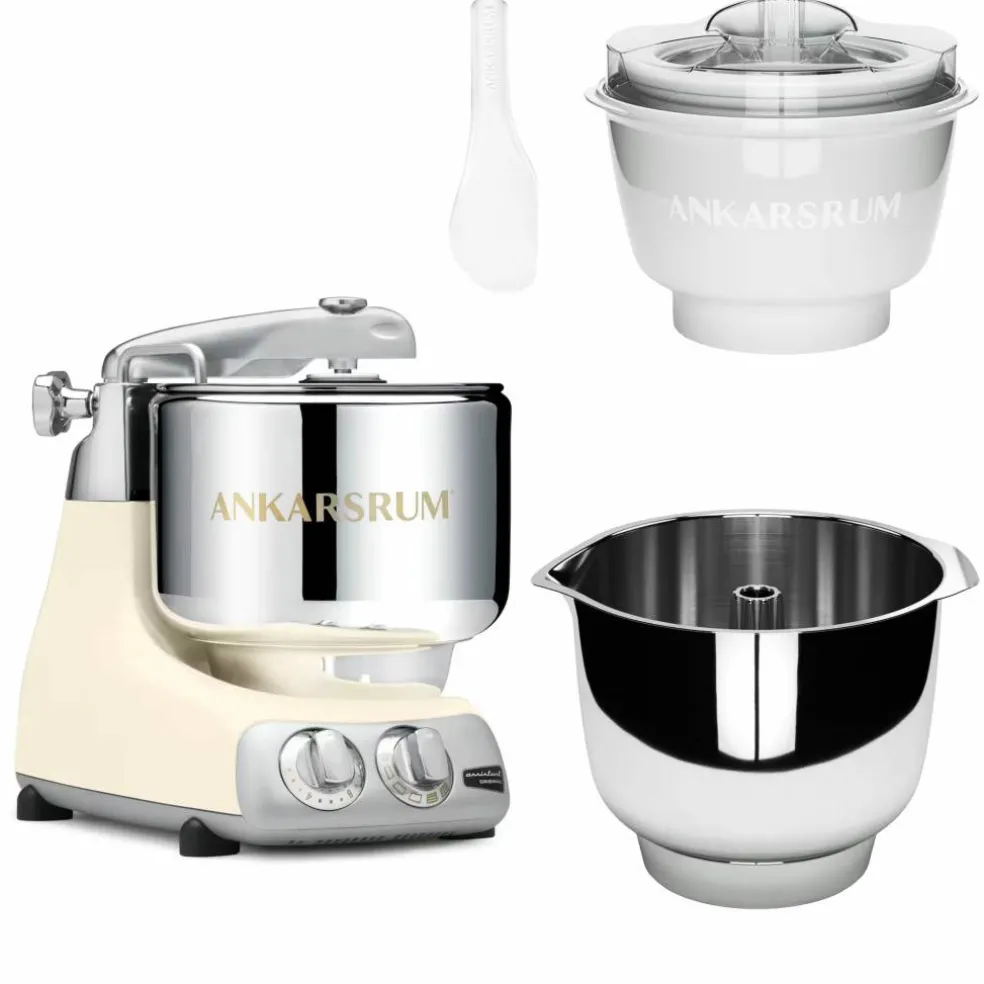 Assistent Original AKM 6230 köksmaskin med glasstillbehör och extra vispskål, black diamond