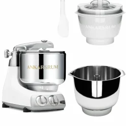 Assistent Original AKM 6230 köksmaskin med glasstillbehör och extra vispskål, harmony beige