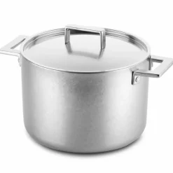 Attiva djup gryta med lock 5 liter, rostfritt stål