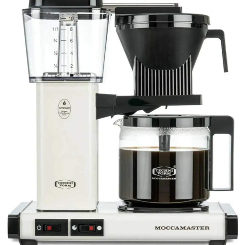 Automatic kaffebryggare, 1,25 liter, vit