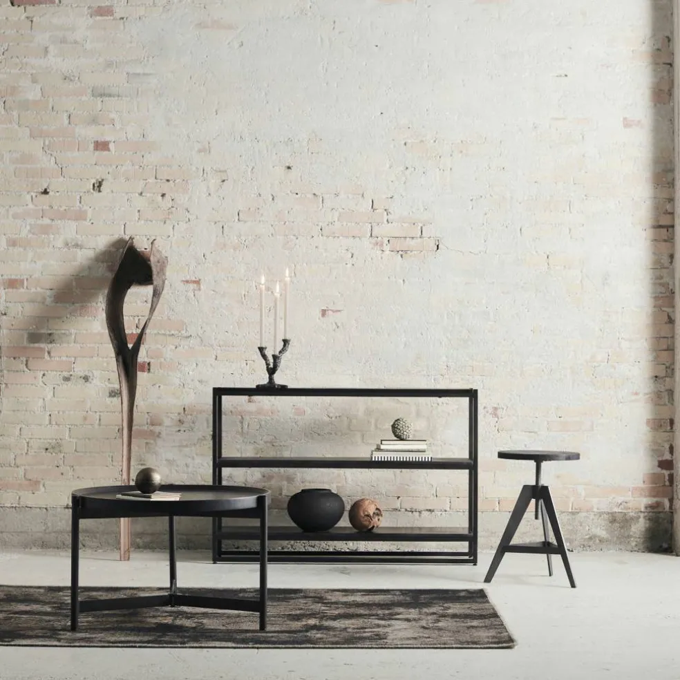Ava ljusstake, antique dark grey