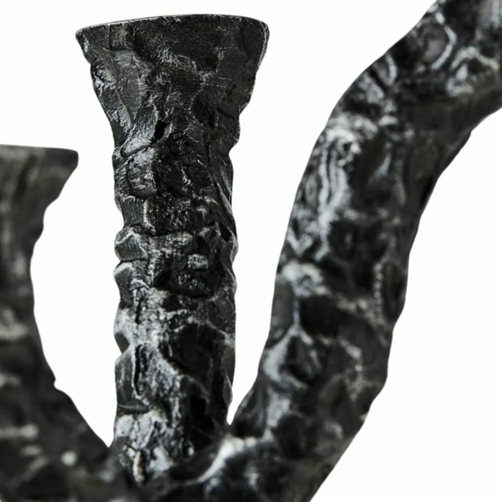 Ava ljusstake, antique dark grey
