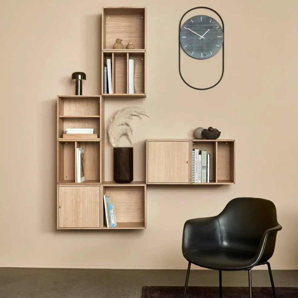 A-Wall klocka svart/metall