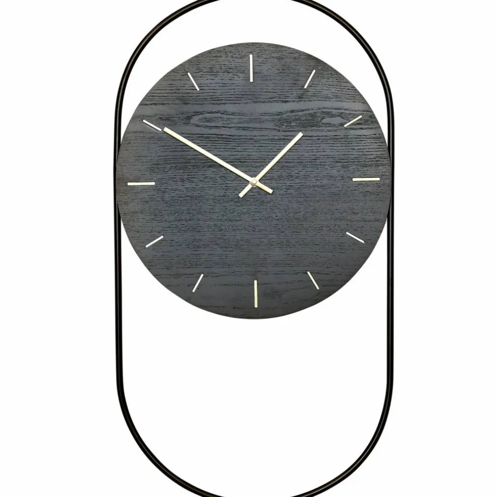 A-Wall klocka svart/metall