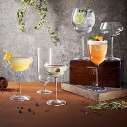 Backdoor '20s Great Gatsby cocktailglas 30 cl 6-pack, transparent