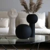 Ball vas, 20 cm, black