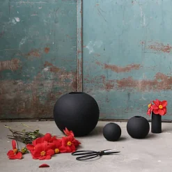 Ball vas, 20 cm, black