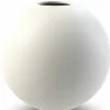 Ball vas, 10 cm, white