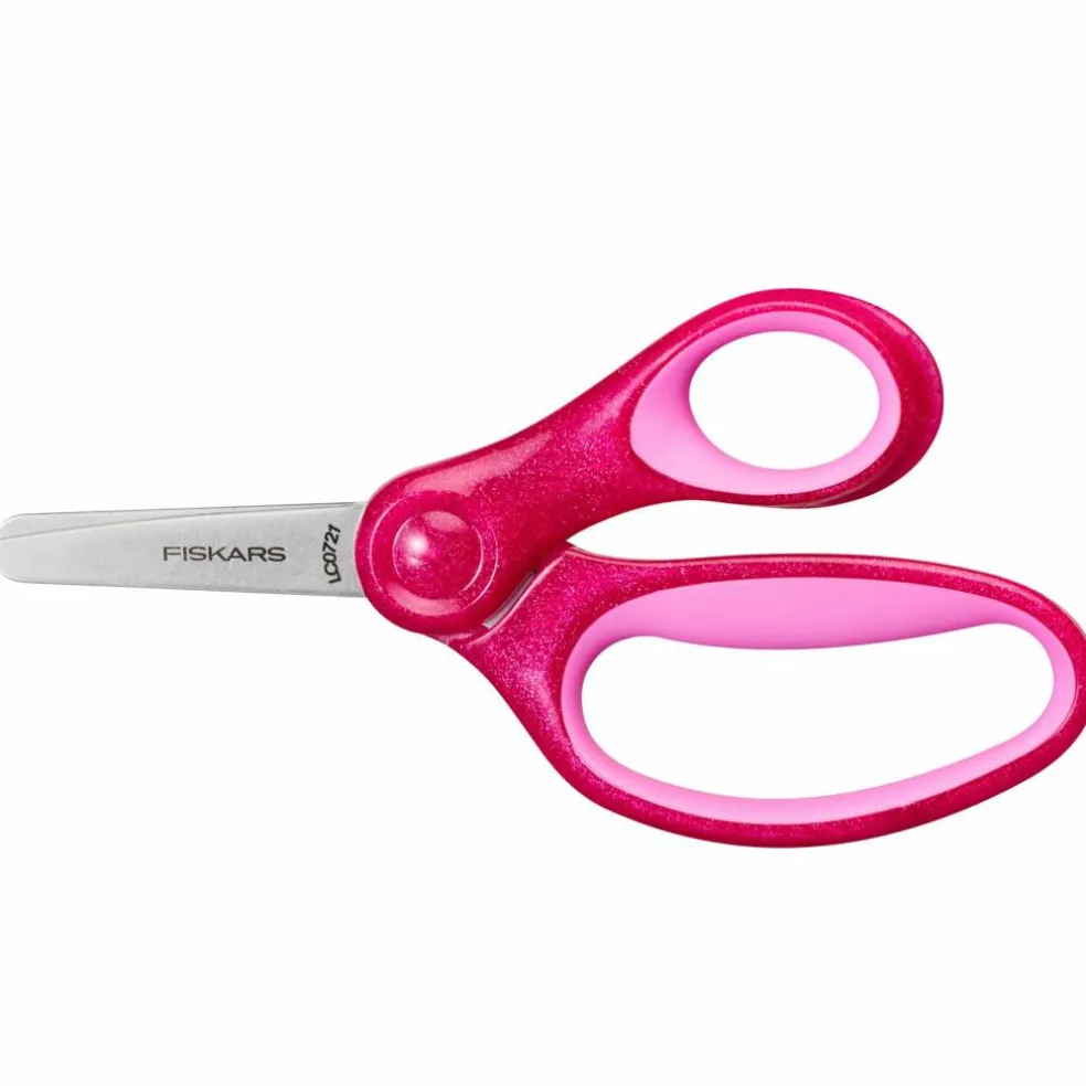 Barnsax 13 cm, rosa/glitter