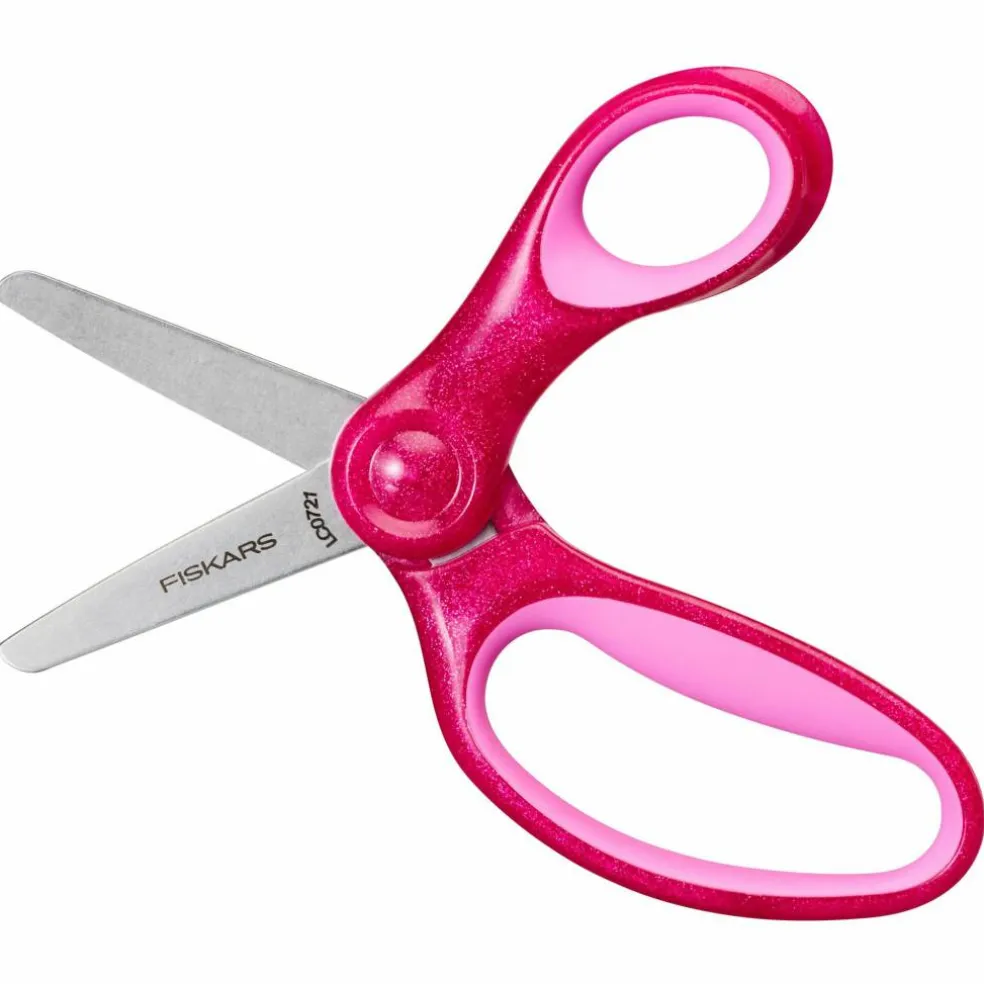 Barnsax 13 cm, rosa/glitter