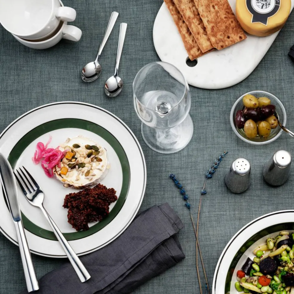Bestickset, blankt stål, 30 delar