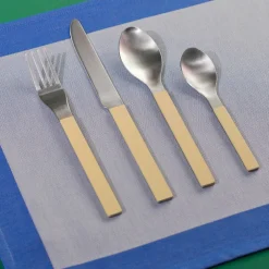 Bestickset 4 delar, mörkblå