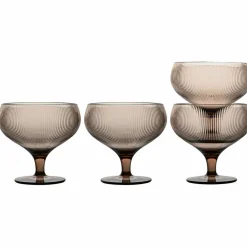 Billi champagneglas 4-pack, brun